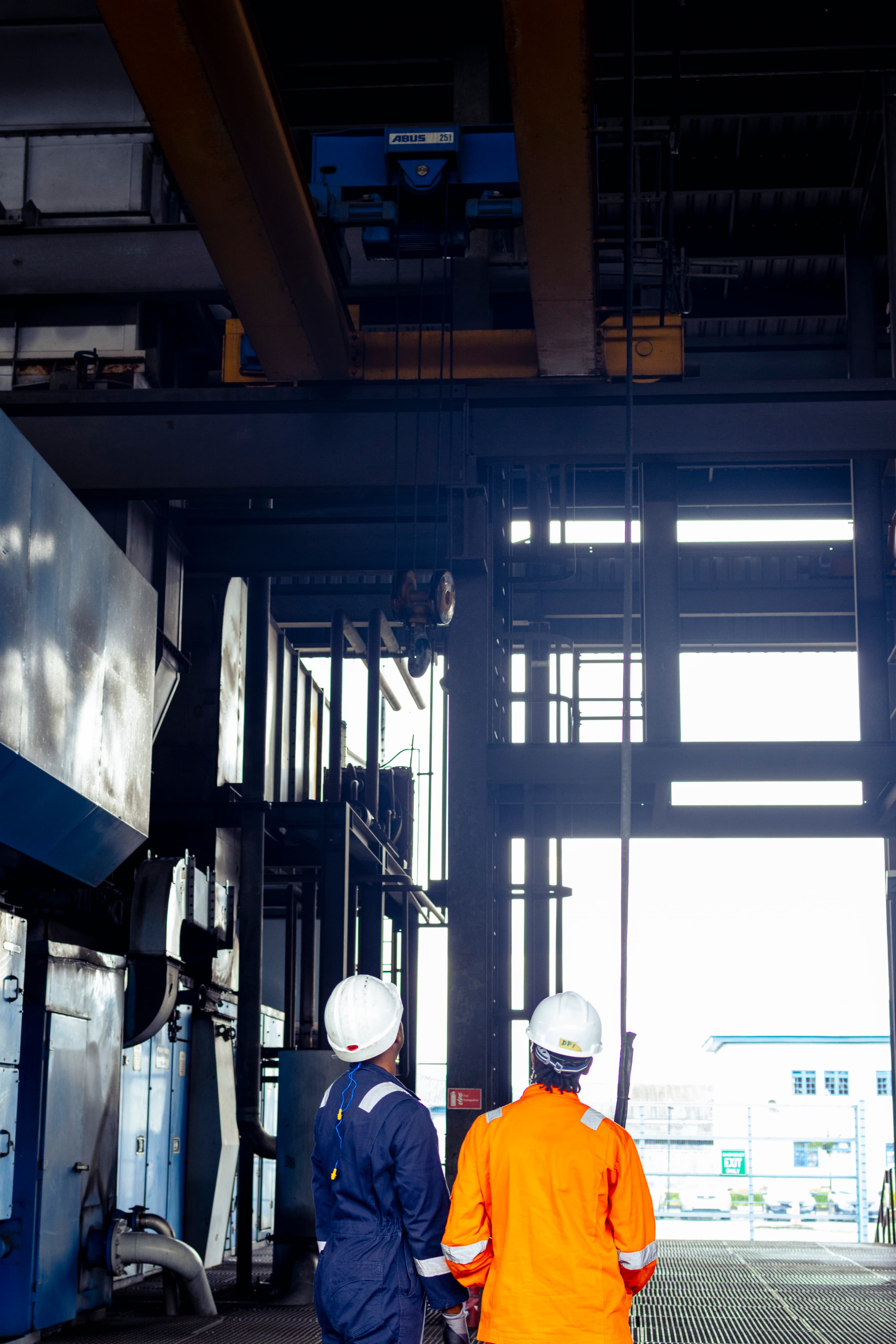 FIPL workers inside a power plant